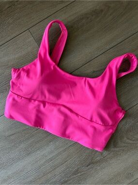 🦈 Gymshark Long Line Sports Bra - Bright Fushia (S)